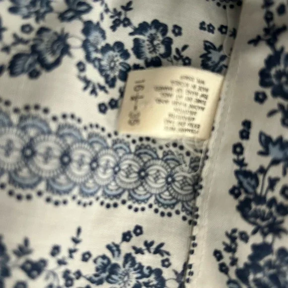 Vintage floral pearl snap shirt 16 1/2-35 - Picture 8 of 8